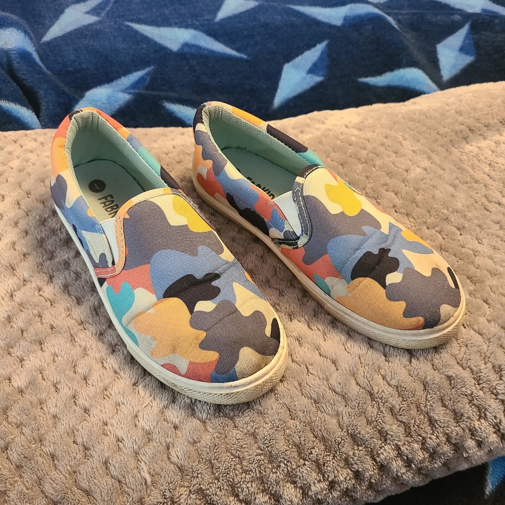 Colored Camo Slip-On Shoes - Boys